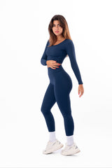 Blue Stone High Waist Leggings