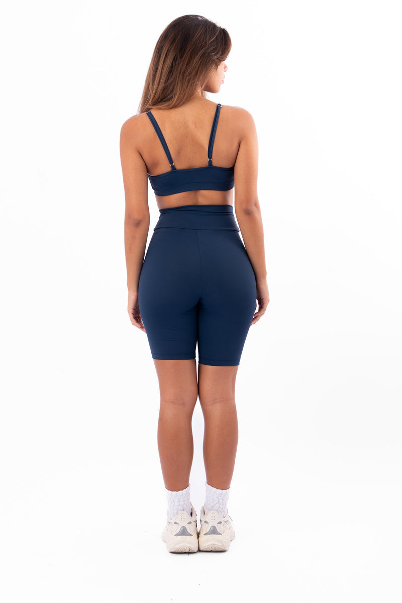 Blue Stone High Waist Shorts