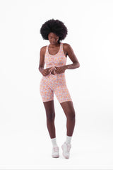 Dahlia Drawstring Crop Top