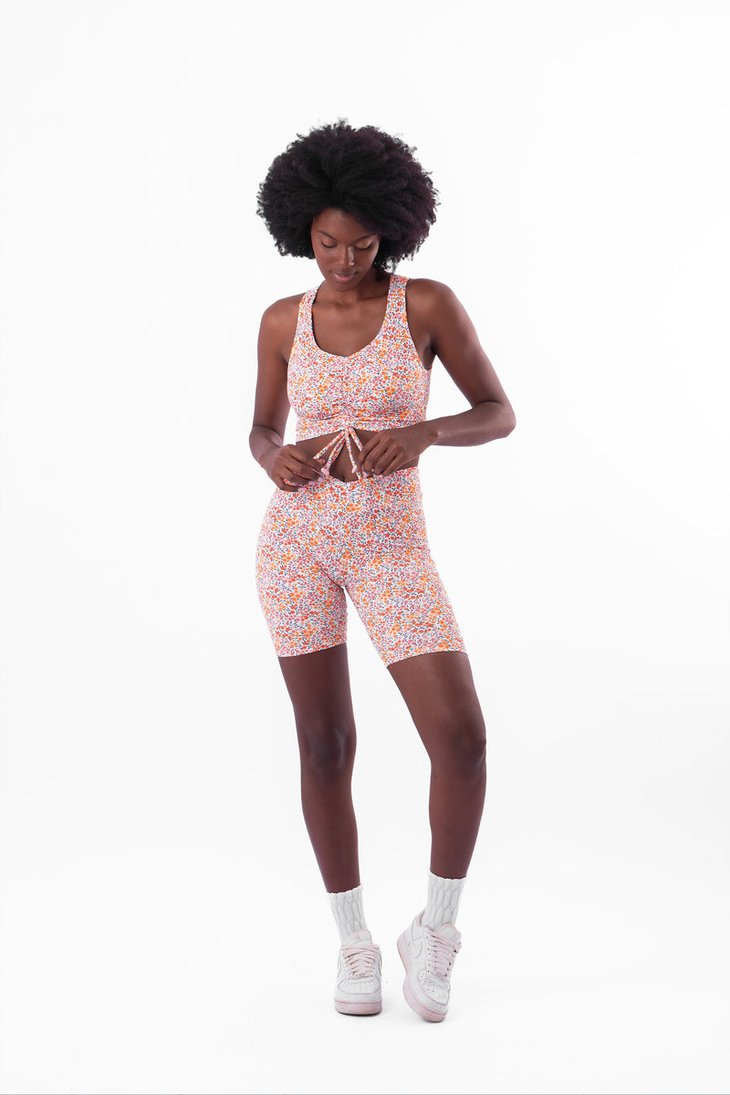 Dahlia Drawstring Crop Top