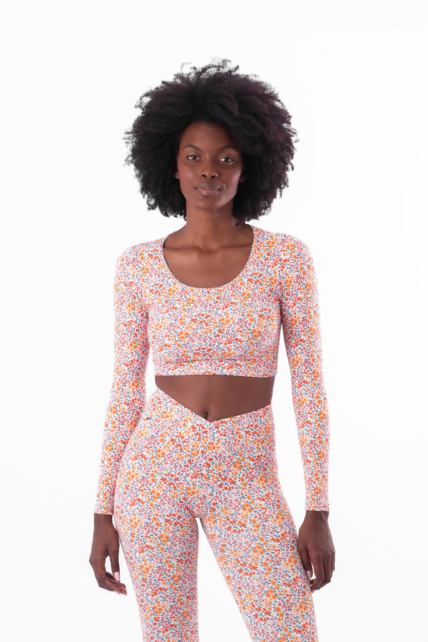 Dahlia Long Sleeve Crop Top