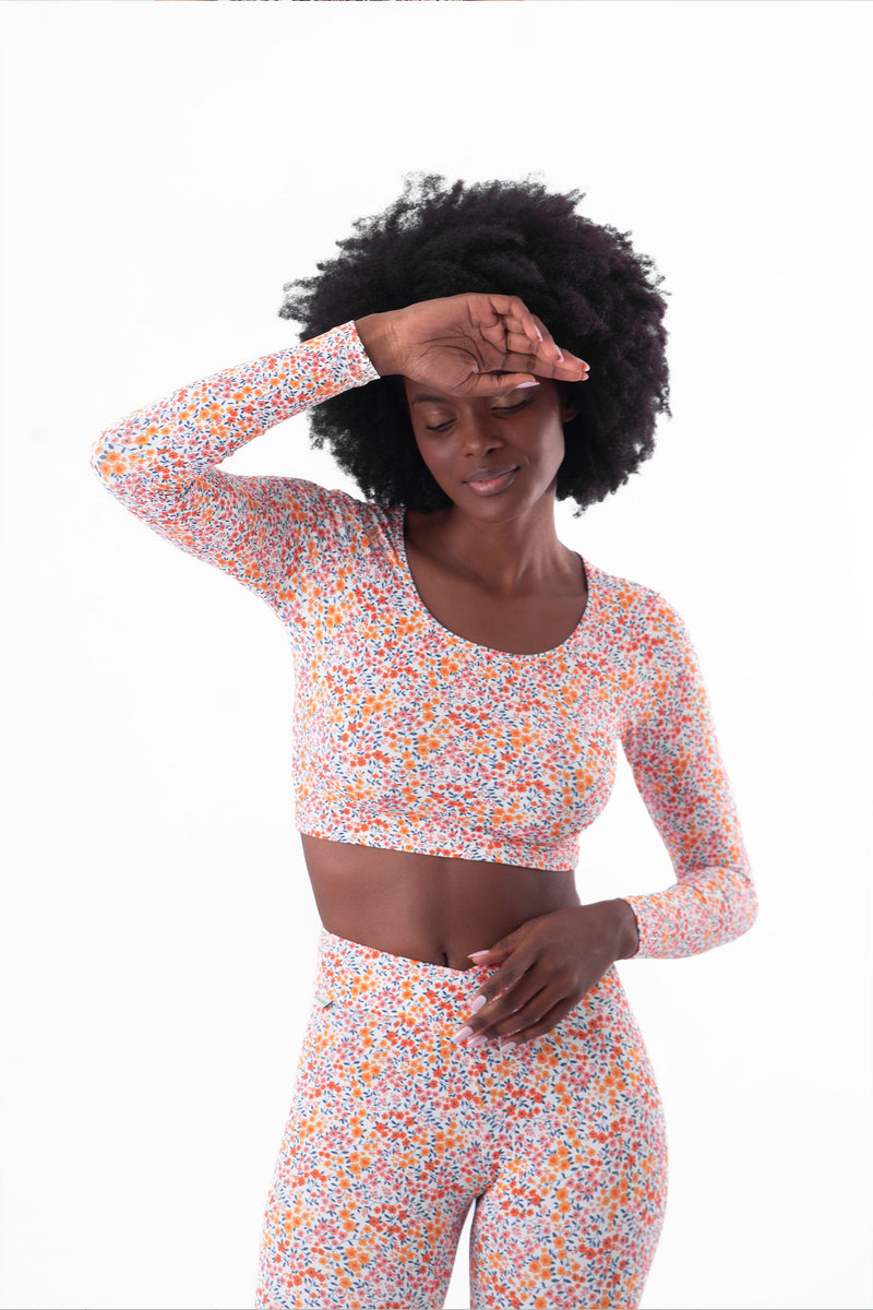 Dahlia Long Sleeve Crop Top