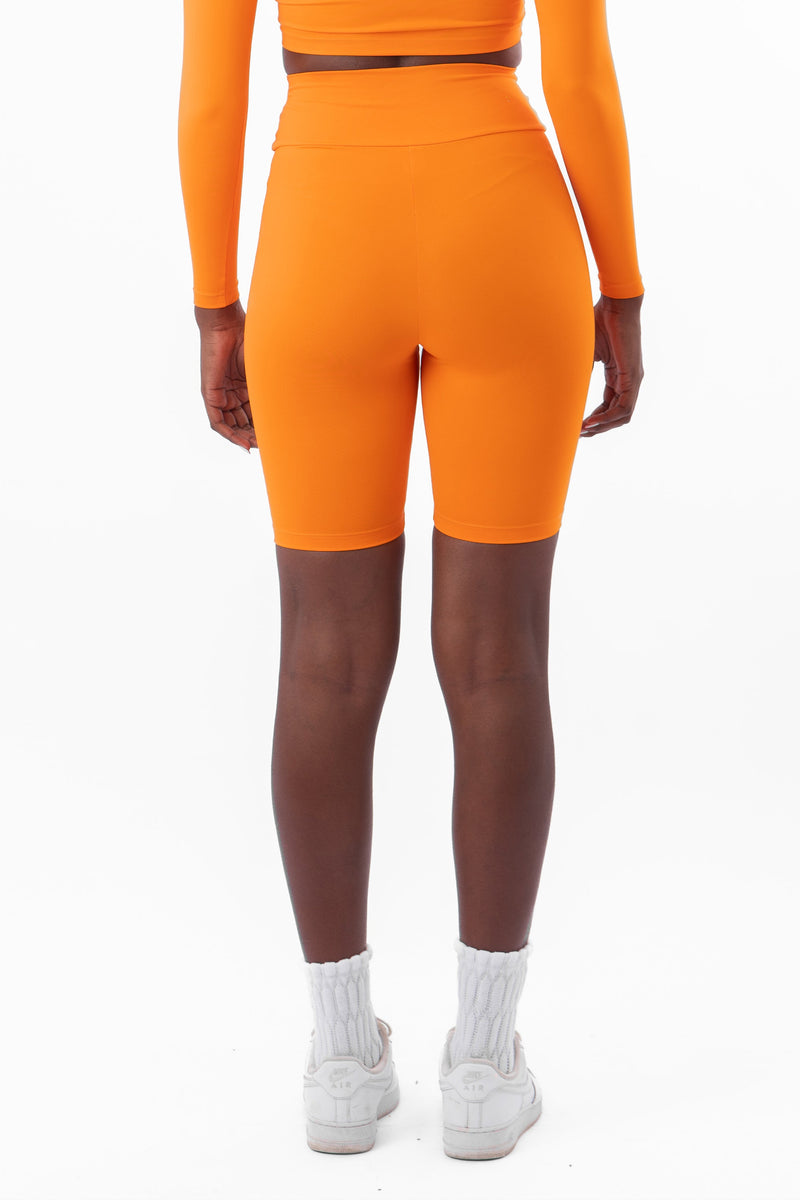 Tangerine High Waist Shorts
