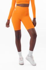 Tangerine High Waist Shorts