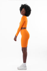 Tangerine High Waist Shorts